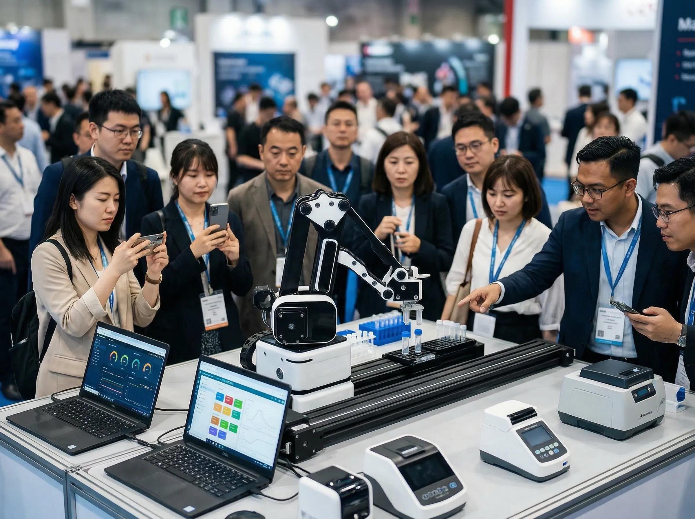 Live robot demonstrations that convert.